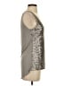Jessica Simpson 100% Nylon Silver Sleeveless Top Size S - photo 4