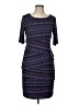 Connected Apparel Tweed Purple Cocktail Dress Size 10 - photo 1