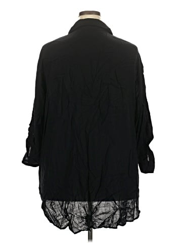 New Look 3/4 Sleeve Button-Down Shirt (view 2)