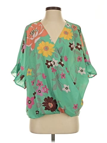 Umgee 3/4 Sleeve Blouse (view 1)