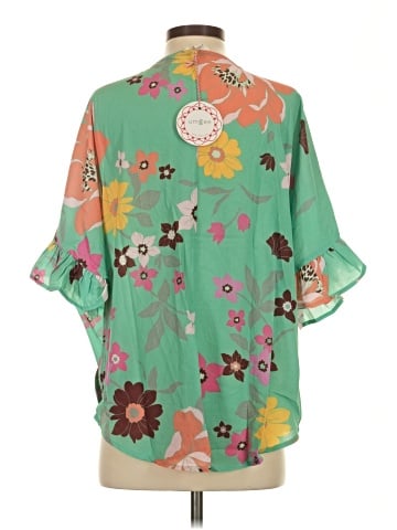 Umgee 3/4 Sleeve Blouse (view 2)