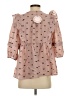 Umgee Pink 3/4 Sleeve Blouse Size S - photo 2