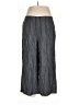 Eileen Fisher Stripes Gray Linen Pants Size L - photo 1