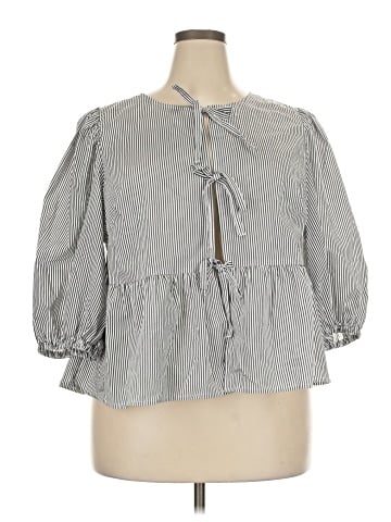 A New Day 3/4 Sleeve Blouse (view 1)
