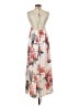 Simplee 100% Polyester Print Ivory Casual Dress Size S - photo 2