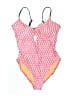 J.Crew Hearts Pink One Piece Swimsuit Size 12 - photo 1