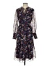 Draper James 100% Polyester Floral Blue Casual Dress Size 4 - photo 1