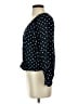 Old Navy 100% Rayon Polka Dots Black Long Sleeve Blouse Size XS - photo 5