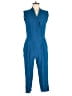 Elevenses Solid Blue Jumpsuit Size 6 - photo 1