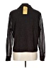 Amanda 100% Polyester Tweed Brown Long Sleeve Blouse Size L - photo 2