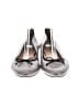 J.Crew Metallic Silver Flats Size 9 1/2 - photo 2