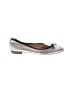 J.Crew Metallic Silver Flats Size 9 1/2 - photo 1