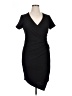 Bisou Bisou Solid Black Cocktail Dress Size 14 - photo 1