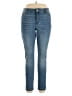 Simply Vera Vera Wang Solid Blue Jeans Size 14 - photo 1