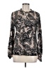 T Tahari Black Long Sleeve Blouse Size M - photo 1