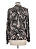 T Tahari Black Long Sleeve Blouse Size M - photo 2