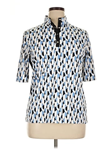 Tail Short Sleeve Blouse (view 1)