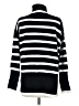 Unbranded Stripes Black Turtleneck Sweater Size M - photo 2