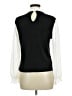 CeCe Color Block Black Long Sleeve Blouse Size M - photo 2