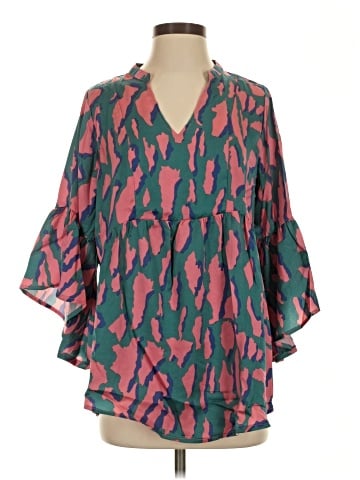 Umgee 3/4 Sleeve Blouse (view 1)