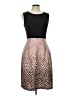 En Focus Studio Polka Dots Brown Cocktail Dress Size 10 - photo 1
