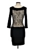 Bebe Solid Black Cocktail Dress Size M - photo 2