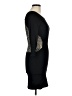 Bebe Solid Black Cocktail Dress Size M - photo 4