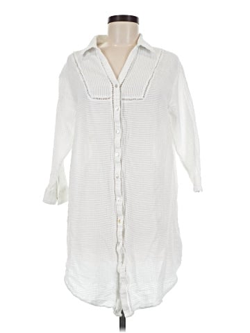 Seafolly 3/4 Sleeve Button-Down Shirt (view 1)