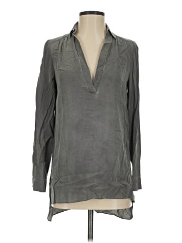 Alice + Olivia Long Sleeve Silk Top (view 1)