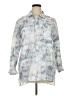 Eddie Bauer Tie-dye Blue 3/4 Sleeve Blouse Size XL - photo 1