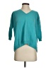 Autumn Cashmere 100% Cashmere Teal Cashmere Pullover Sweater Size S - photo 1