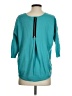 Autumn Cashmere 100% Cashmere Teal Cashmere Pullover Sweater Size S - photo 2