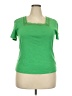 Rafaella 100% Cotton Green Short Sleeve Top Size XXL - photo 1