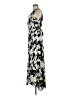 Bar III 100% Polyester Print Black Casual Dress Size M - photo 5
