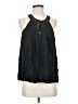 BCBGMAXAZRIA 100% Silk Black Sleeveless Silk Top Size S - photo 1