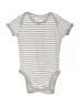 Uniqlo Stripes Gray Short Sleeve Onesie Size 12-18 mo - photo 1