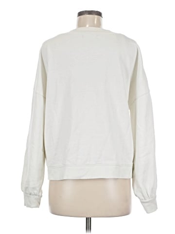 Madewell Hemp-Cotton V-Neck Sweatshirt (view 2)