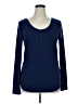a.n.a. A New Approach Blue Long Sleeve Henley Size XL - photo 1