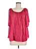 Jade 100% Polyester Pink 3/4 Sleeve Blouse Size M - photo 1