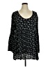 Lovesick Black Long Sleeve Blouse Size 1X Plus (1) - photo 1