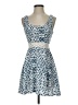 Aqua 100% Polyester Argyle Blue Cocktail Dress Size XS - photo 1