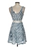 Aqua 100% Polyester Argyle Blue Cocktail Dress Size XS - photo 2