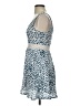 Aqua 100% Polyester Argyle Blue Cocktail Dress Size XS - photo 5