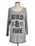 Freebird 100% Rayon Gray Long Sleeve Top Size M - photo 1