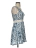 Aqua 100% Polyester Argyle Blue Cocktail Dress Size XS - photo 4