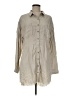 Risen Solid Tan Casual Dress Size M - photo 1