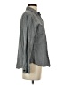 Riders by Lee Stripes Gray Long Sleeve Button-Down Shirt Size S - photo 4