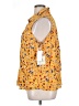 Caffé Marrakesh 100% Rayon Yellow Sleeveless Button-Down Shirt Size XL - photo 5