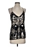 Lavender Brown Silver Sleeveless Blouse Size XS - photo 1