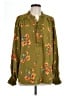 Easel 100% Polyester Green Long Sleeve Blouse Size L - photo 1